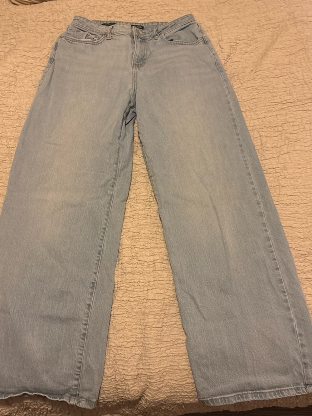 wild fable Light Blue Wide-Leg Jeans
